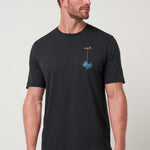 Travis Mathew Sundown Soiree Tee in Black, front