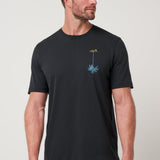 Travis Mathew Sundown Soiree Tee in Black, front