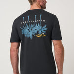 Travis Mathew Sundown Soiree Tee in Black, back