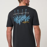 Travis Mathew Sundown Soiree Tee in Black, back