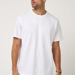 Travis Mathew Cloud Midweight Relaxed Tee in White