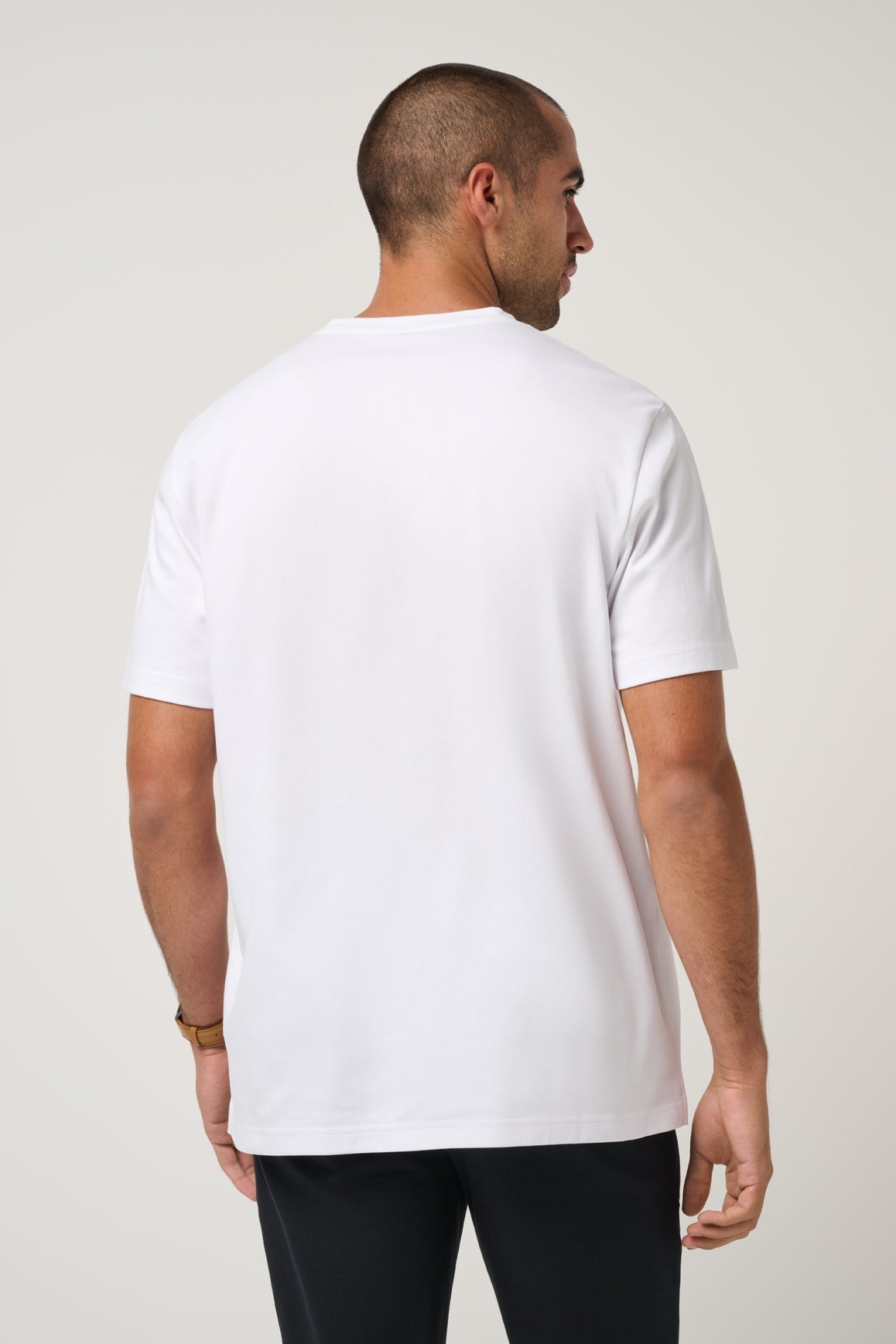 Travis Mathew Cloud Midweight Relaxed Tee in White