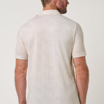 Travis Mathew Featherweight Terrace Polo in Antique White, back