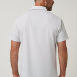 Techwoven Flair Button-Up in White, back view