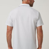 Techwoven Flair Button-Up in White, back view