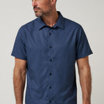 Techwoven Flair Button-Up in Total Eclipse, front view