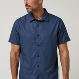Techwoven Flair Button-Up in Total Eclipse, front view