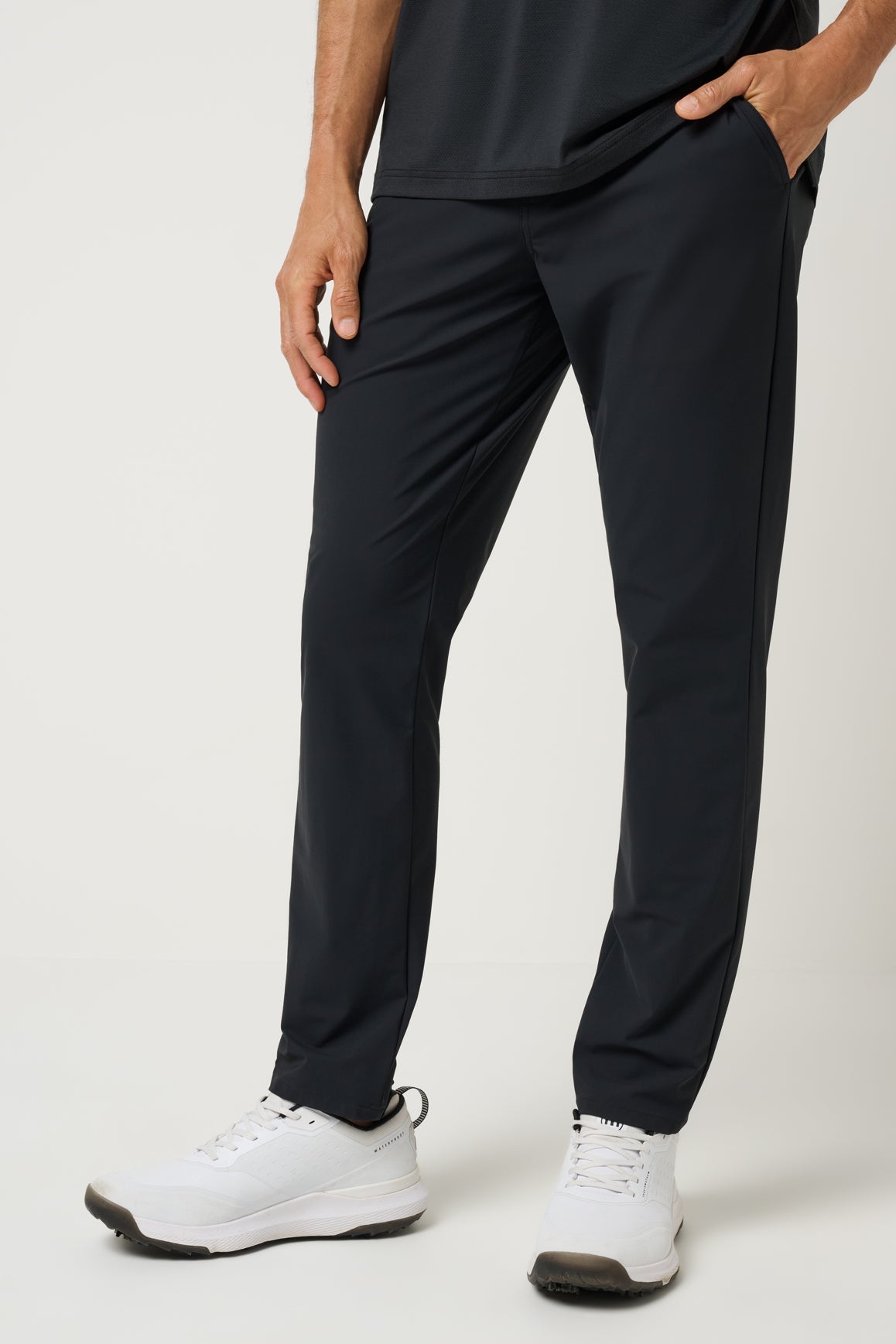 Travis Mathew Hero Hour Golf Pant in Black, side