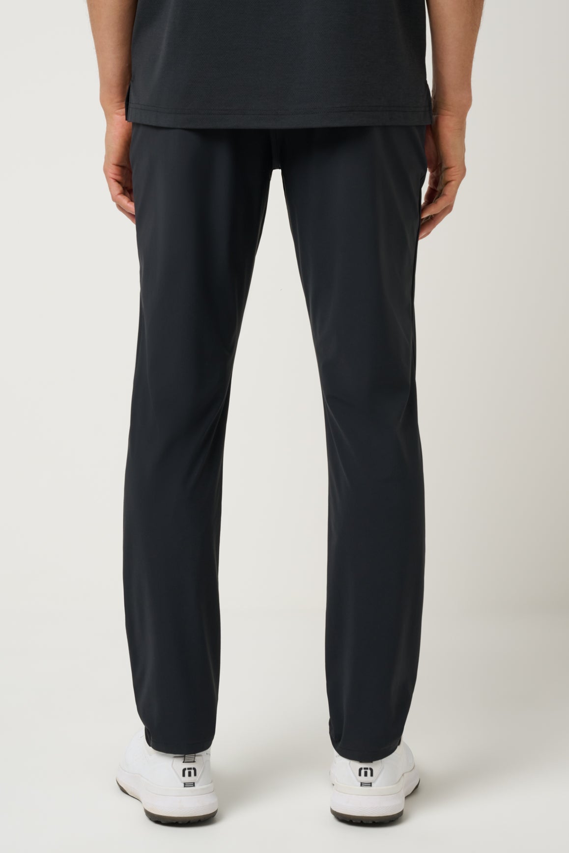 Travis Mathew Hero Hour Golf Pant in Black, back