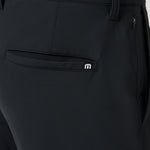 Travis Mathew Hero Hour Golf Pant in Black, pocket detail