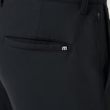 Travis Mathew Hero Hour Golf Pant in Black, pocket detail