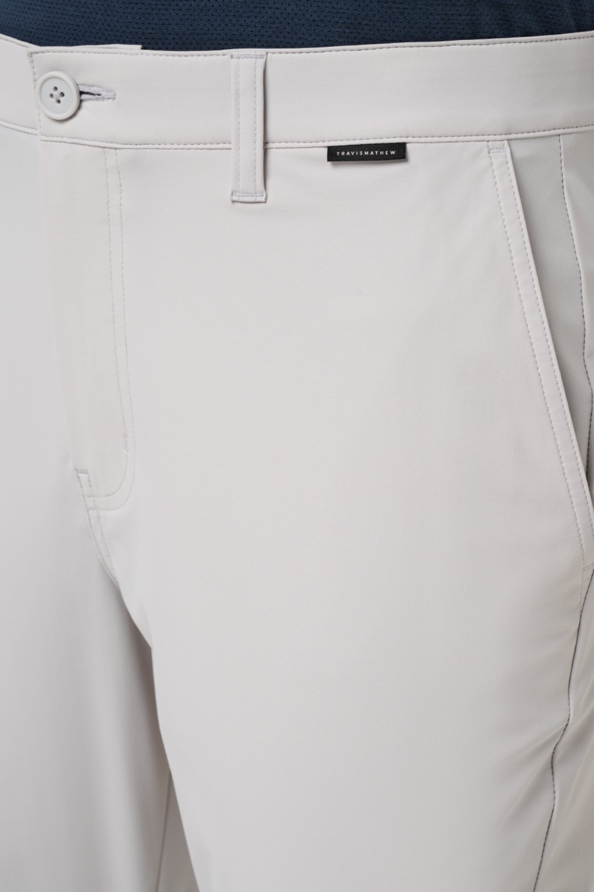Travis Mathew Hero Hour Golf Pant in Micro Chip, detail view