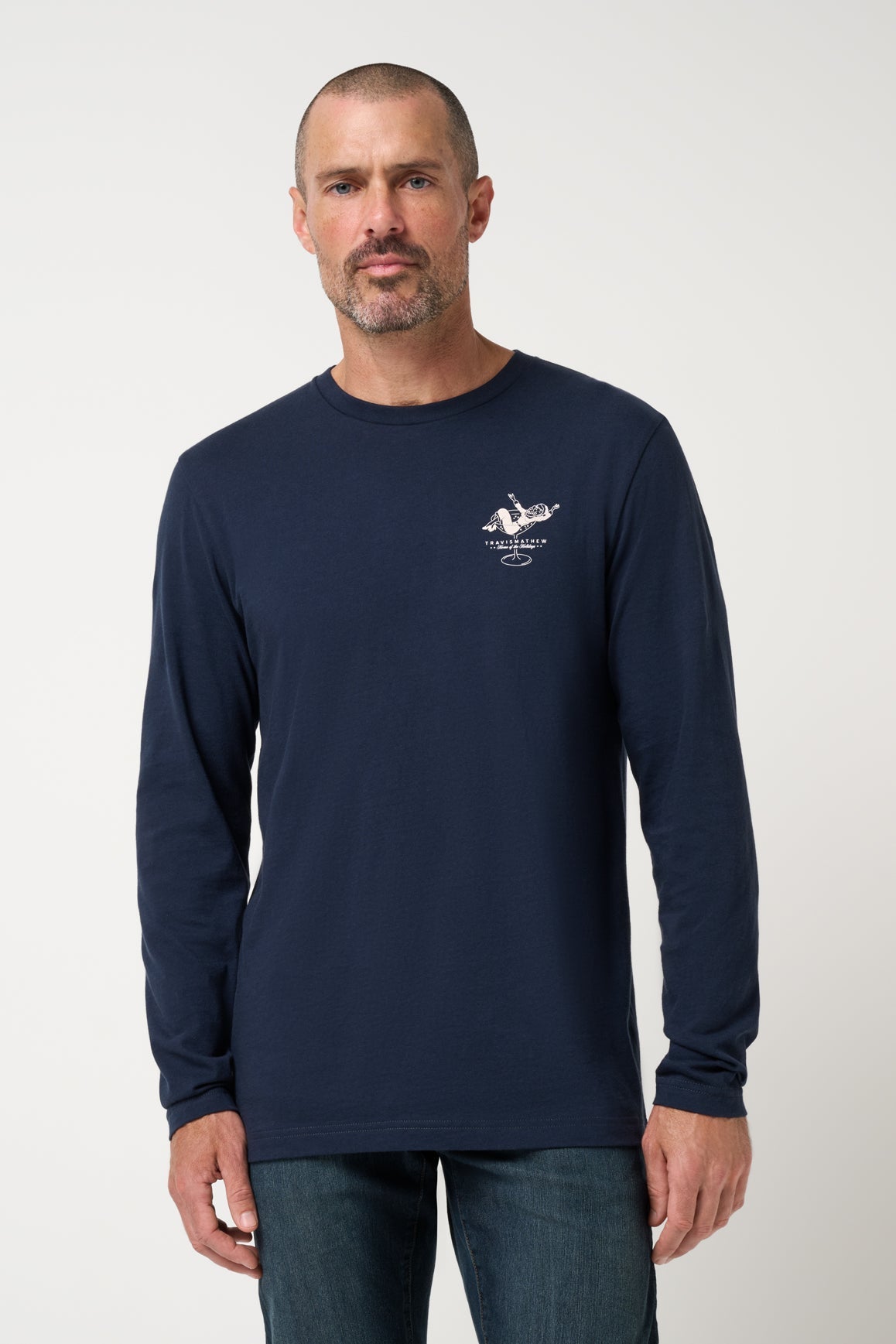 Winter Wonder Long Sleeve Tee in Total Eclipse, front