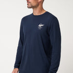 Winter Wonder Long Sleeve Tee in Total Eclipse, front angle