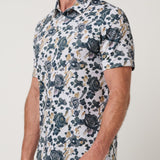 Travis Mathew Featherweight Villa Polo in White, side view