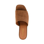 Seychelles Adapt Sandal in brown suede, top view