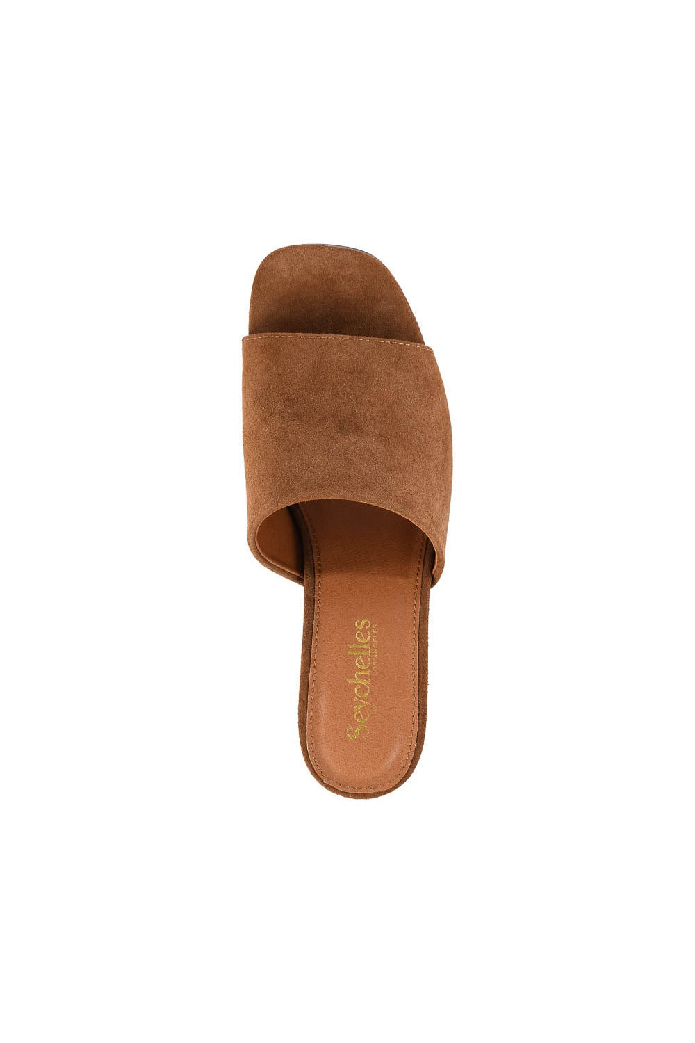 Seychelles Adapt Sandal in brown suede, top view