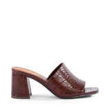 Seychelles Adapt III Sandal in brown croco, side view