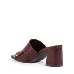 Seychelles Adapt III Sandal in brown croco, back view