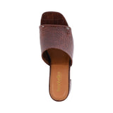 Seychelles Adapt III Sandal in brown croco, top view