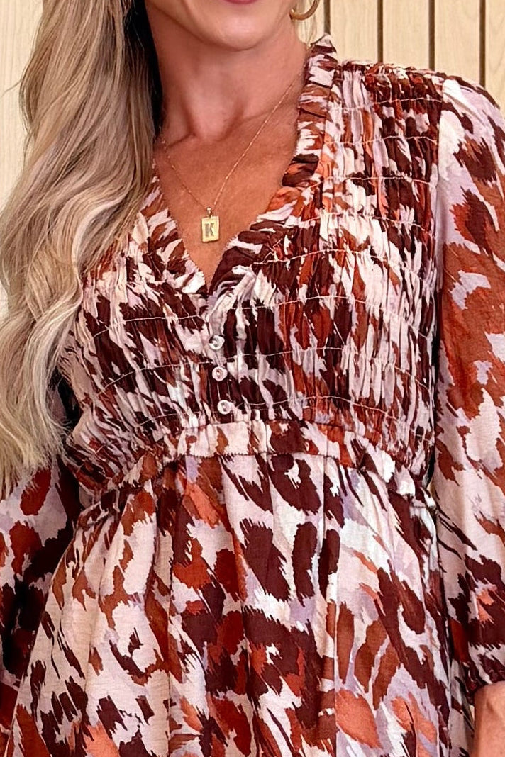 Amber Stroke Mini Dress
