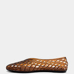 Shu Shop Alana Woven Lattice Flat in Brown