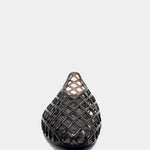 Shu Shop Alana Woven Lattice Flat in Charcoal