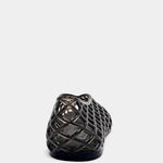 Shu Shop Alana Woven Lattice Flat in Charcoal