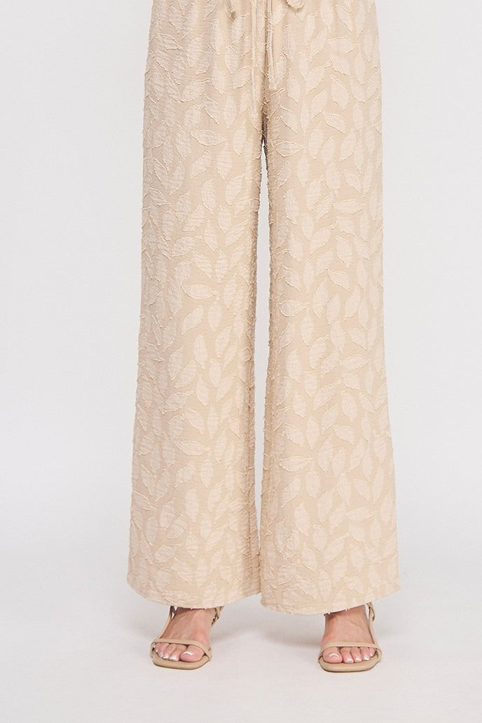 Maisey Jacquard Tie Waist Pant
