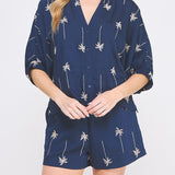 Marlowe Embroidered Palm Dolman Blouse