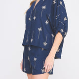 Marlowe Embroidered Palm Dolman Blouse