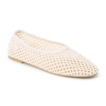 Marta Woven Flat in Ivory