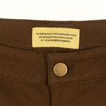Chocolate Anti-Workwear Pant waistband detail
