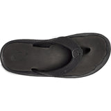 OluKai 'Ohana Men's Beach Sandal - Black / Black - hi-res 2
