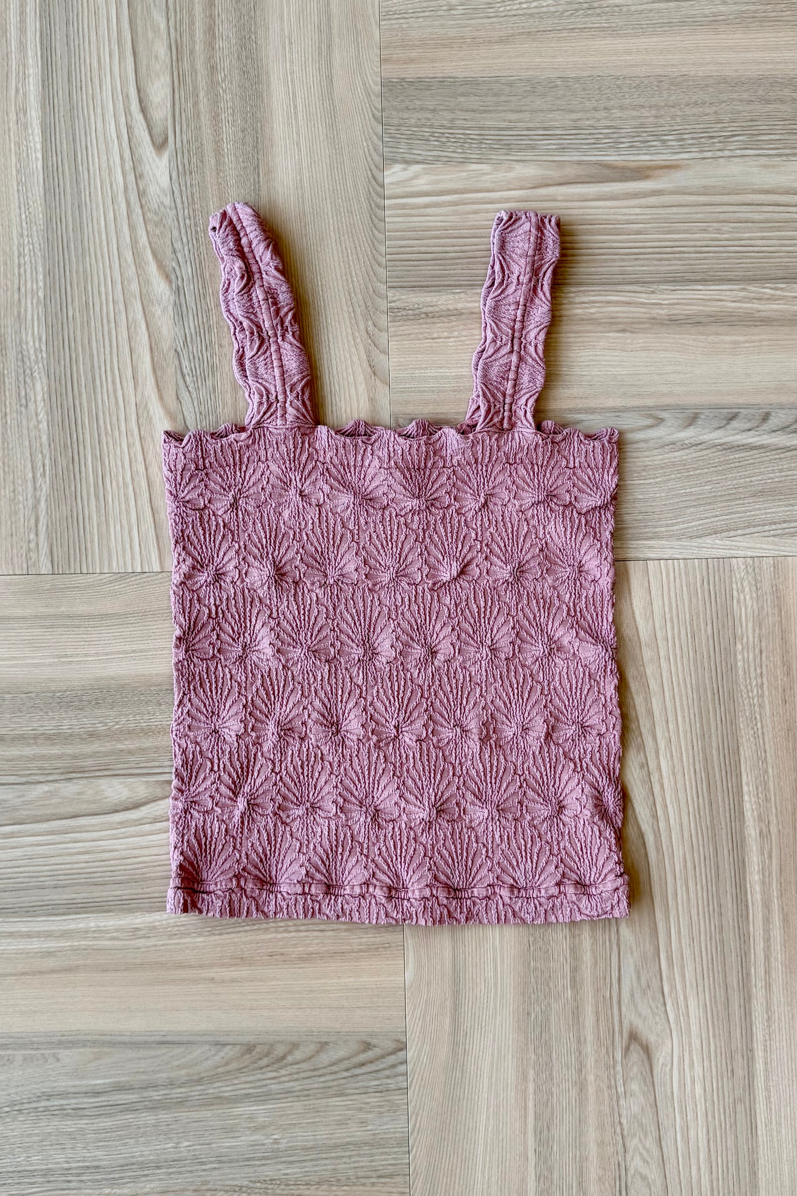 Julie Lace Textured Square Top