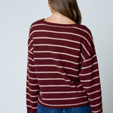 Cypress Stripe Textured Knit Sweater