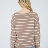 Cypress Stripe Textured Knit Sweater