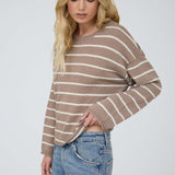 Cypress Stripe Textured Knit Sweater