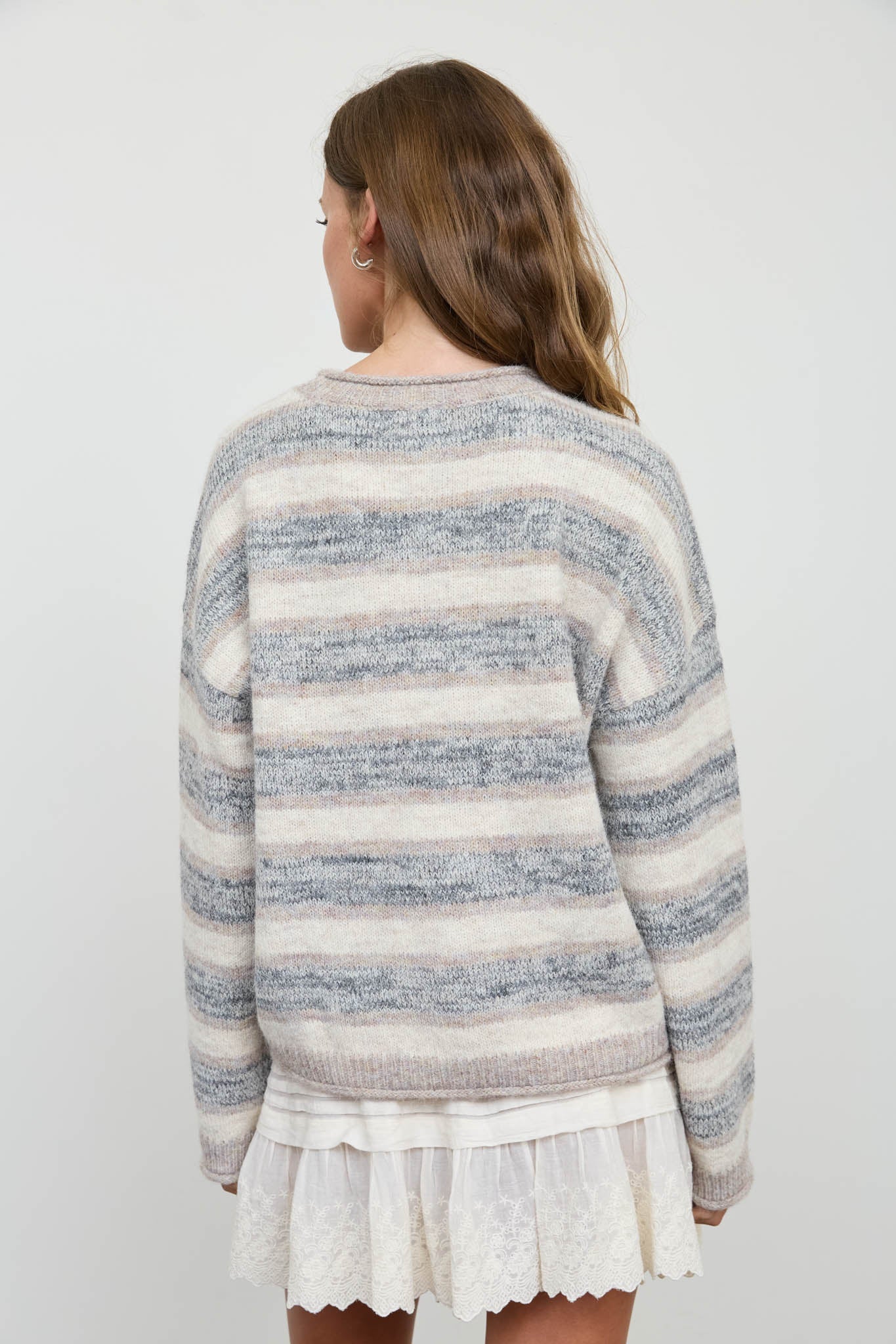 Sierra Multi Stripe Knit Sweater
