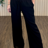 Coastal Wide Leg Chiffon Pants