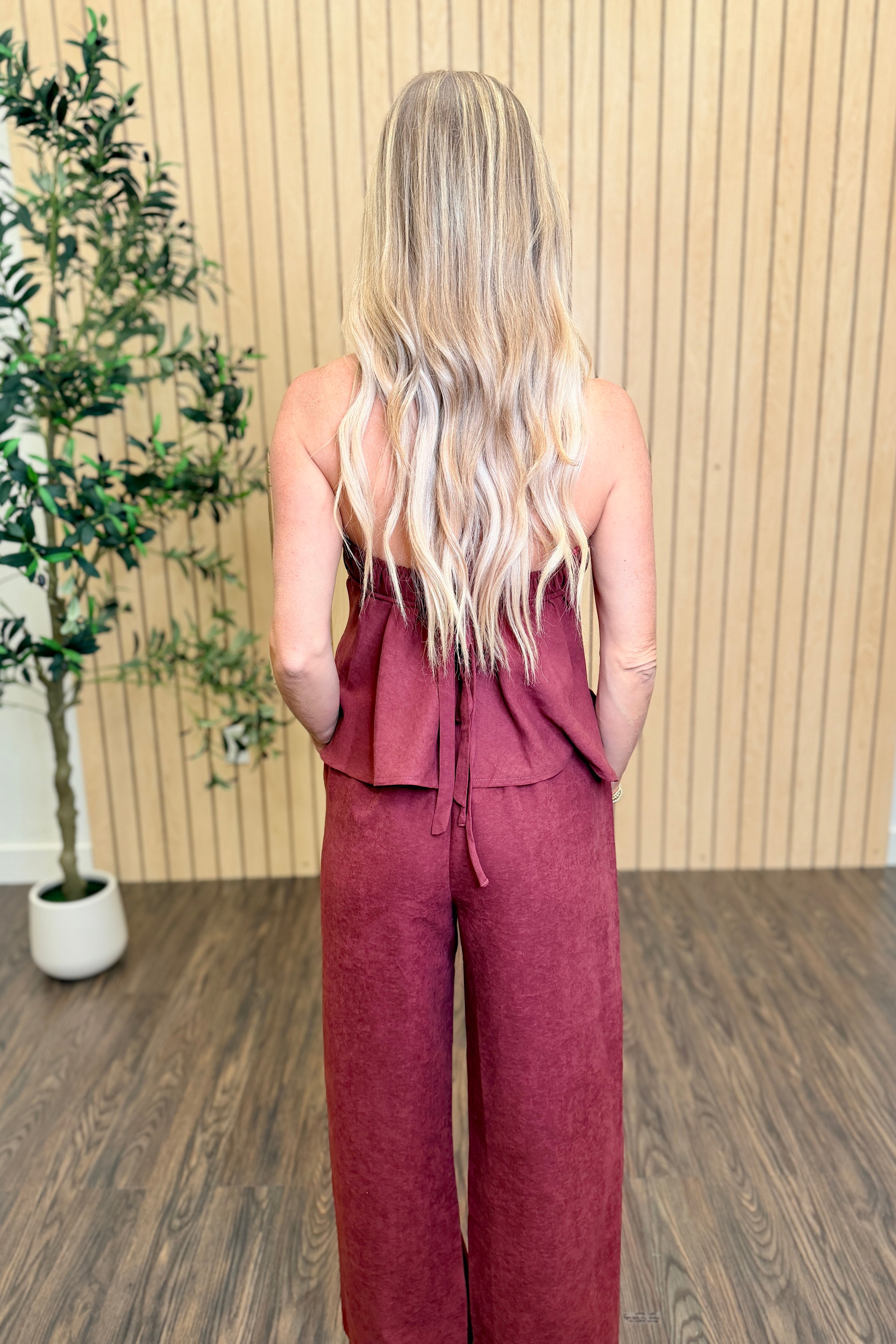 Sable Open Back Halter Top