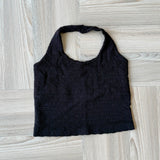 Davina Floral Lace Halter Crop Top