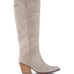 Begging You Tall Boot in sand suede, side view