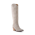 Begging You Tall Boot in sand suede, front view