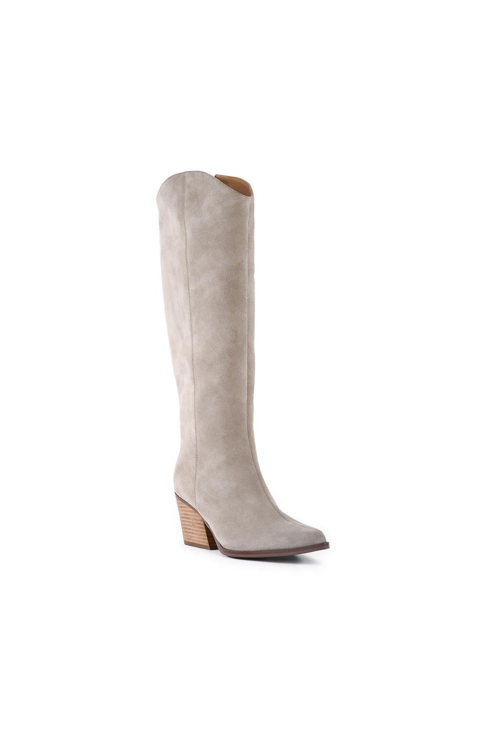Begging You Tall Boot in sand suede, front view