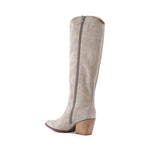 Begging You Tall Boot in sand suede, back view