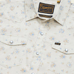 Howler Bros H Bar B Snapshirt Bouquets Beige, angled detail