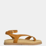 Berry Braided Slide Sandal in Camel