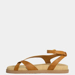 Berry Braided Slide Sandal in Camel
