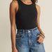 Z Supply Boa Rib Tank in Black, front view